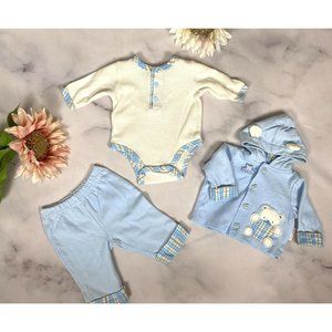 Blue & White 3-Piece Playset SMALL